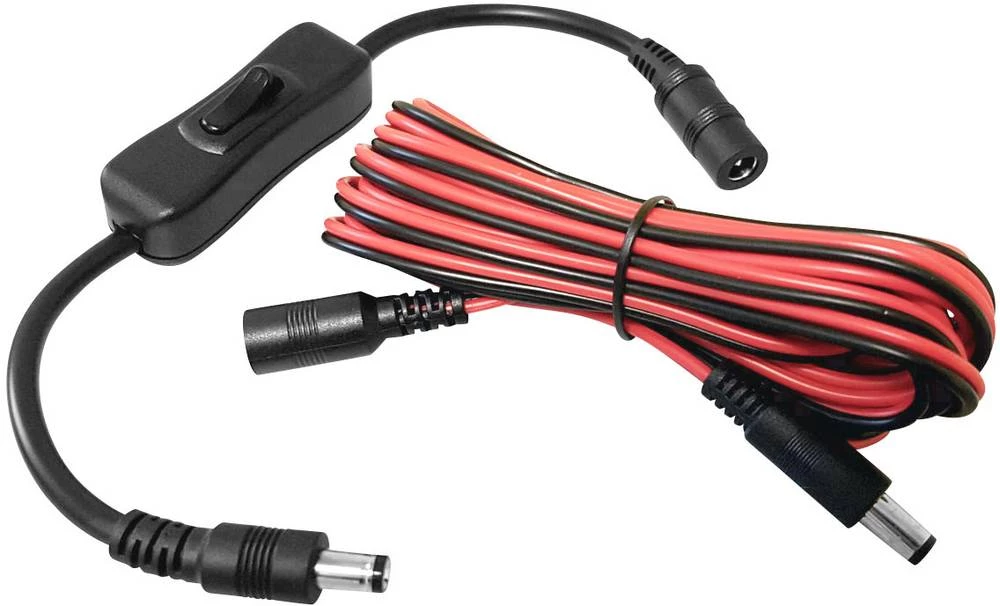 TRU COMPONENTS Niskonaponski produžni kabel Niskonaponski adapter-Niskonaponski konektor 2.5 mm 3 m 1 ST slika