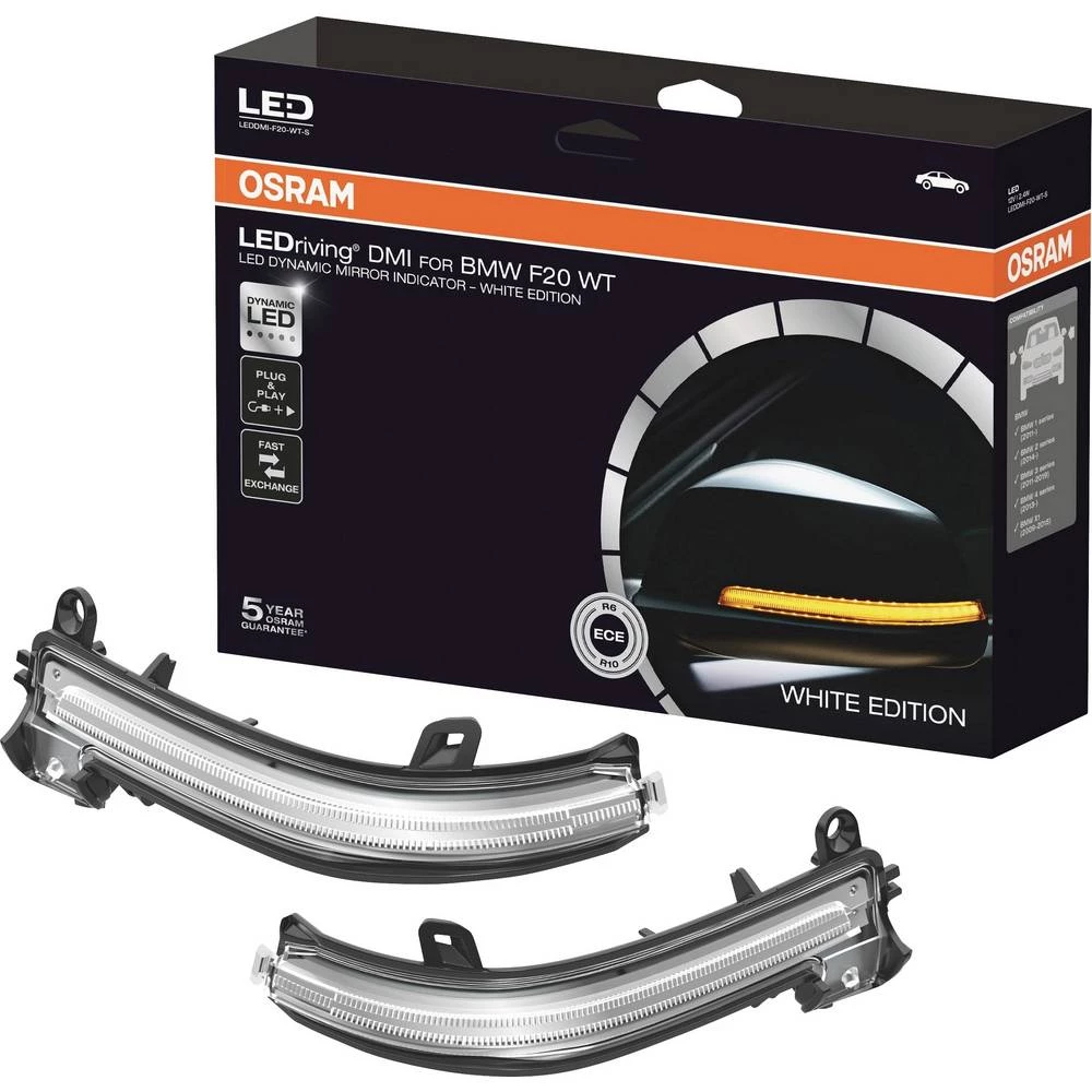 Osram Auto LEDDMI F20 WT S LEDriving® White Edition pokazivač smjera u retrovizoru BMW 1 serija (2011. -); 2 serije (201 slika