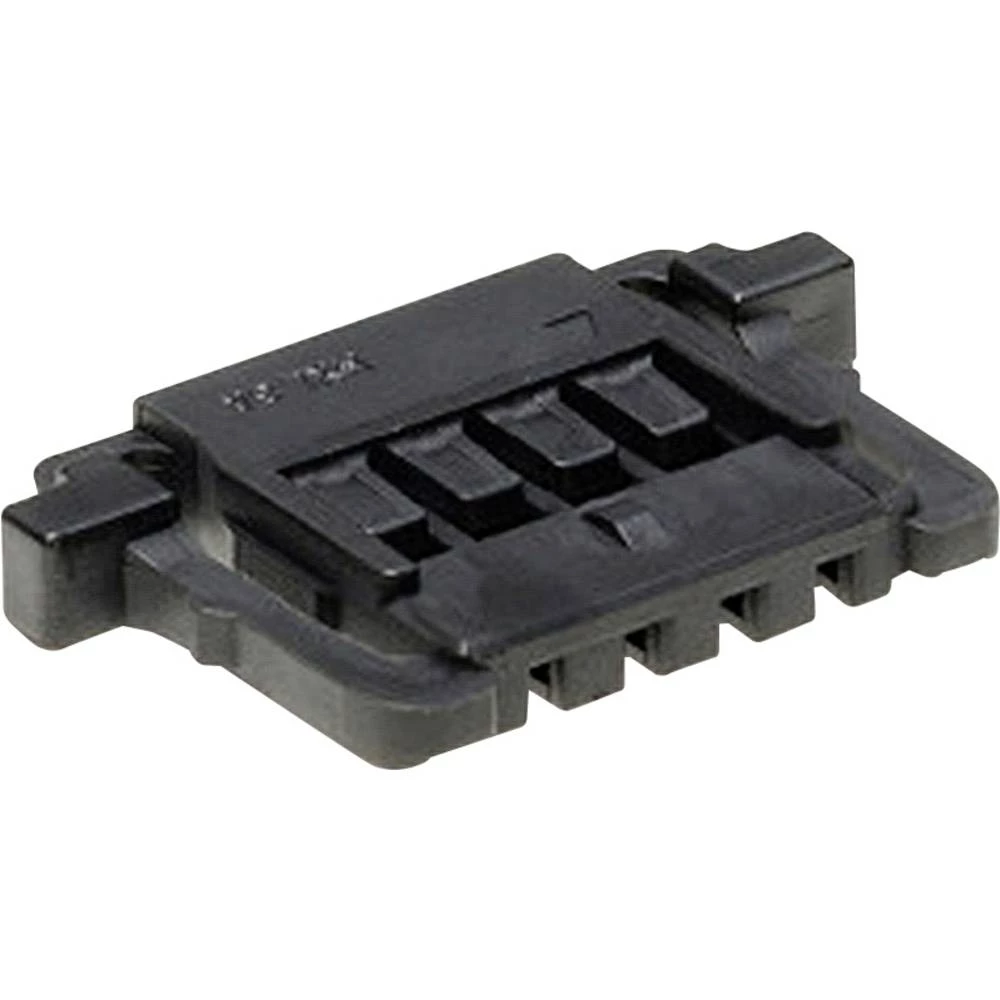 Molex 5037640401 1.00mm Pitch, Pico-Lock Receptacle Crimp Housing, Single Row, Positive Lock, 4 Circuits, Black slika