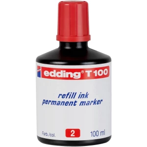 Edding tintni marker za ponovno punjenje 4-T100002 crvena 100 ml  4-T100002 slika