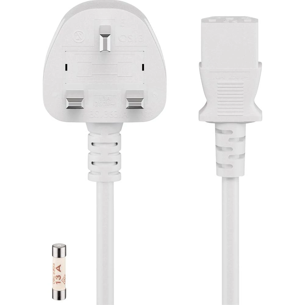 Rashladni uređaji Priključni kabel Bijela 5 m Goobay 45765 slika