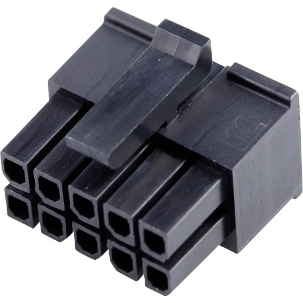 Molex 430251010 Micro-Fit 3.0 Receptacle Housing, Dual Row, 10 Circuits, UL 94V-2, Glow-Wire Capable, Black slika