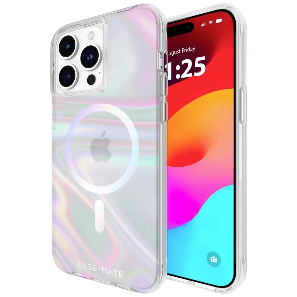 CASEMATE Soap Bubble MagSafe stražnji poklopac za mobilni telefon Apple iPhone 15 Pro Max prozirna, fluorescentna slika