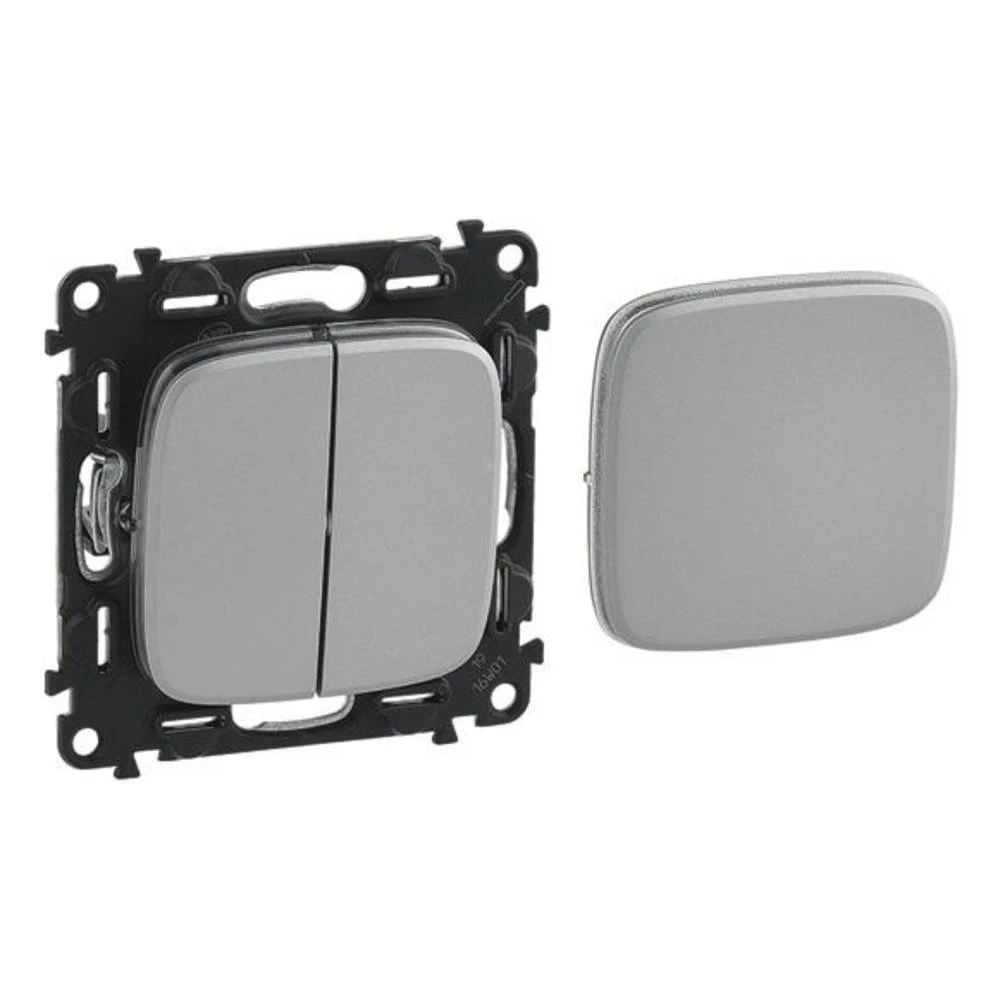 Legrand   izmjenični prekidač  Valena Life Allure aluminij boja 755097 slika