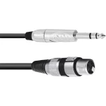 Omnitronic 30225182 XLR adapter cable [1x XLR utičnica 3-polna - 1x klinken utikač 6.3 mm (stereo)] 2.00 m crna