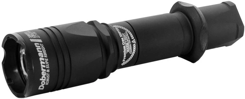 LED Džepna svjetiljka ArmyTek Dobermann Pro baterijski pogon 1400 lm 115 g Crna slika