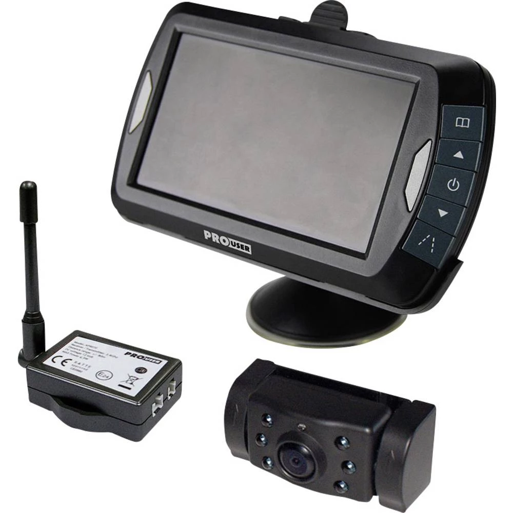 ProUser RVC 3610 Bežična stražnja kamera Udaljenost od vodiča linije, Automatsko prebacivanje dan/noć, Automatski balans bijele slika