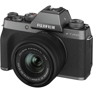 digitalni fotoaparat Fujifilm X-T200 + XC15 24.2 MPix Dark silver 4K-video, Bluetooth, full hd video zapis, nastavak za bljeskal slika