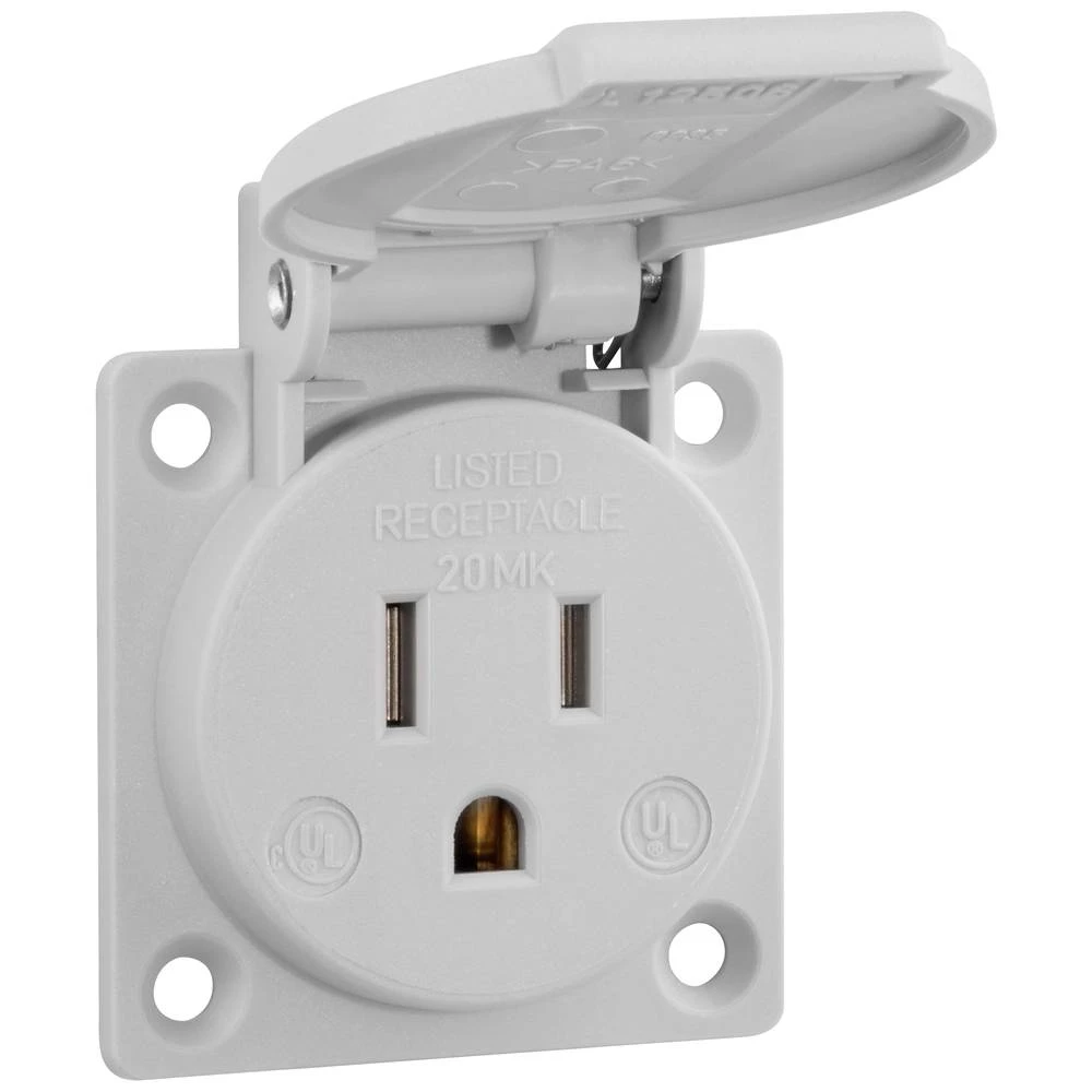 ABL Sursum UL12506 ugradbena utičnica IP44 siva slika