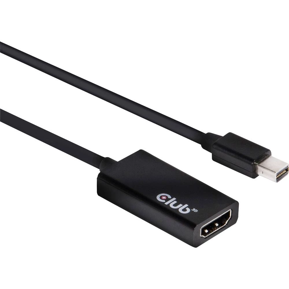 Mini-DisplayPort / HDMI Adapter [1x Muški konektor Mini DisplayPort - 1x Ženski konektor HDMI] Crna (sjajna) Ultra HD (4k) HDMI slika