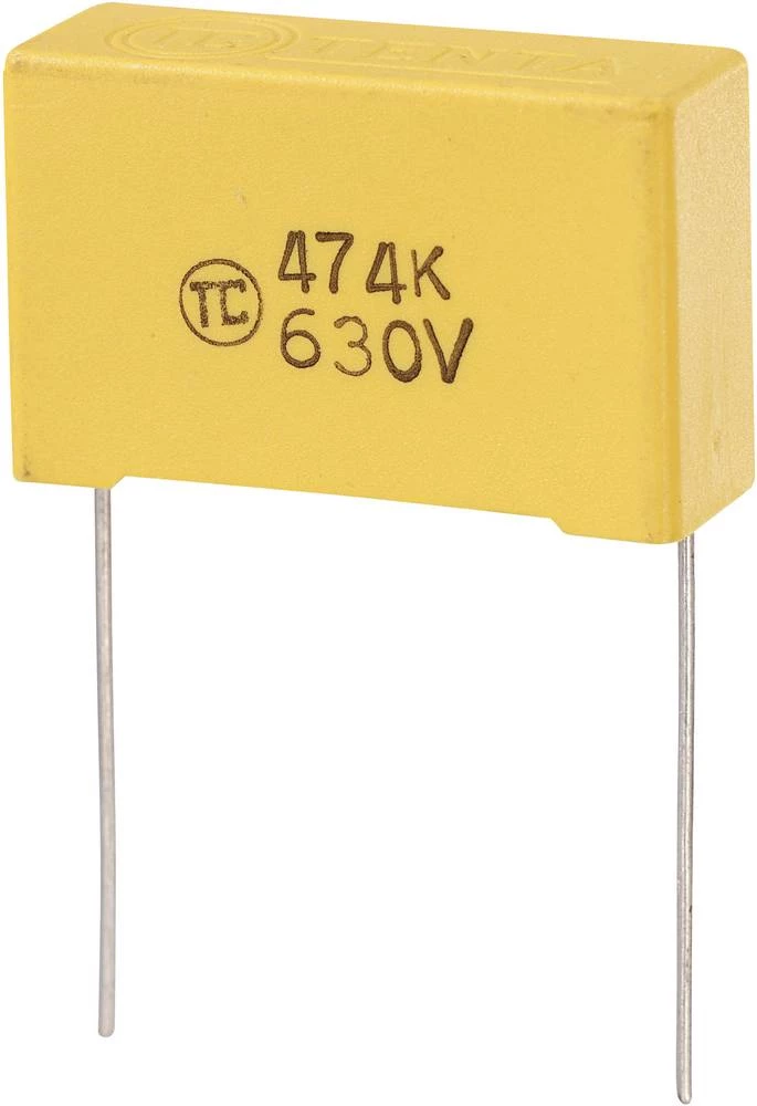 TRU COMPONENTS MKS-folijski kondenzator, radijalno ožičen 0.47 &micro;F 630 V/DC 5 % 27.5 mm (D x Š x V) 32 x 11 x 20 mm 1 kom. slika