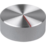 Okretni gumb S gumbom za obilježavanje Aluminij boja (Ø x V) 40 mm x 15 mm Mentor 524.611 1 ST