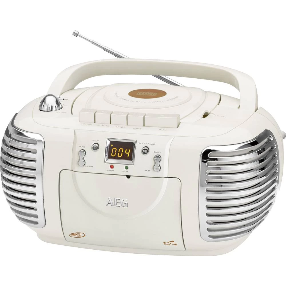 UKW Kasetni radio AEG NSR 4377 Krem slika
