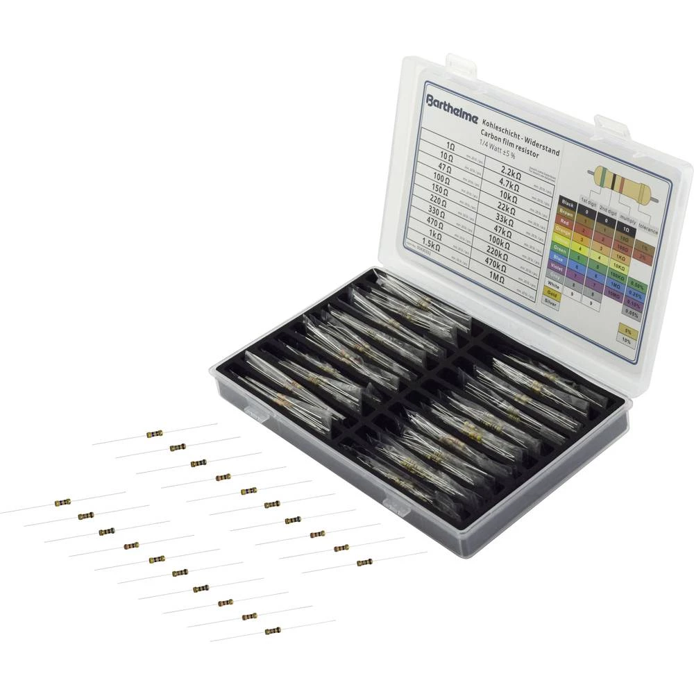 Komplet ugljenoslojnih otpora Aksijalno ožičen 0207 0.25 W 5 % Barthelme 400 ST slika
