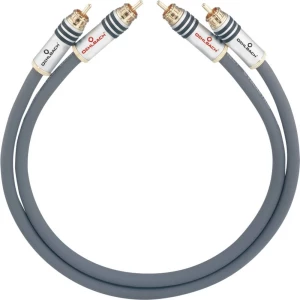 Oehlbach Cinch Audio Priključni kabel [2x Muški cinch konektor - 2x Muški cinch konektor] 1.25 m Antracitna boja pozlaćeni konta slika