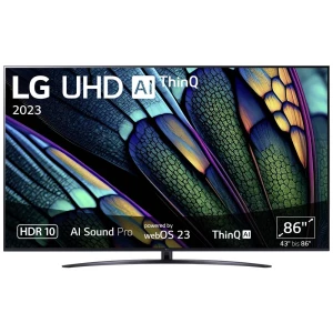 LG Electronics 86UR81006LA.AEU LCD-TV 218 cm 86 palac Energetska učinkovitost 2021 F (A - G) ci+, dvb-s2, DVB-T2, dvb-c, UHD, WLAN, Smart TV crna slika
