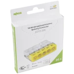 stezaljka za montažnu kutiju kruti: 0.5-2.5 mm² Broj polova: 5 WAGO  20 St. prozirna, žuta