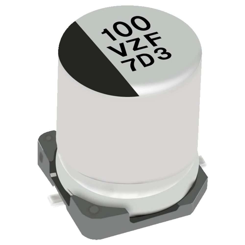 Panasonic elektrolitski kondenzator 100 µF 35 V 20 % (Ø x V) 8 mm x 10.2 mm 1 kom. slika