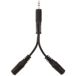 Utičnica Audio Y-kabel [1x 3,5 mm banana utikač - 2x Priključna doza za 3,5 mm banana utikač] Crna Belkin