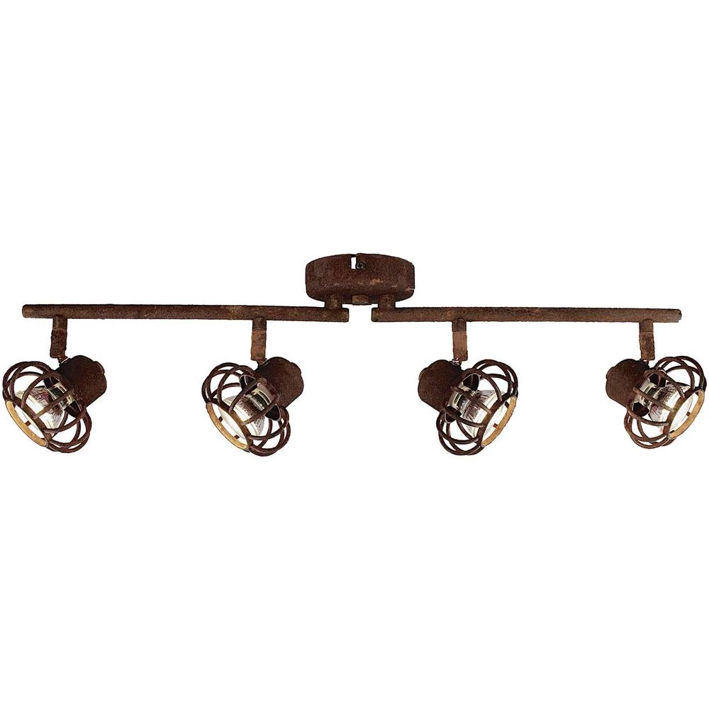 Stropni reflektor LED GU10 100 W Brilliant Fabi 74732/60 Crna, Hrđavo-smeđa slika