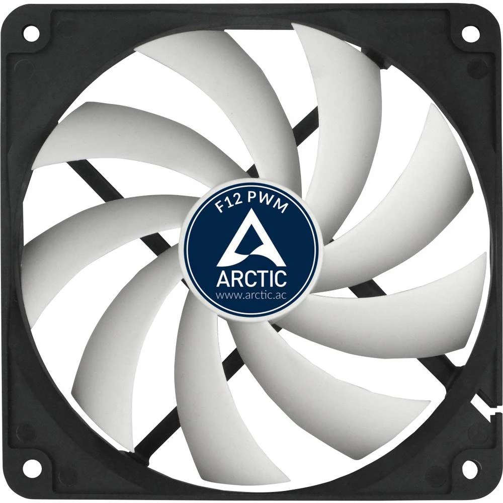 Ventilator za PC kućište Arctic F12 PWM Rev. 2.0 Crna, Bijela (Š x V x d) 120 x 120 x 25 mm slika