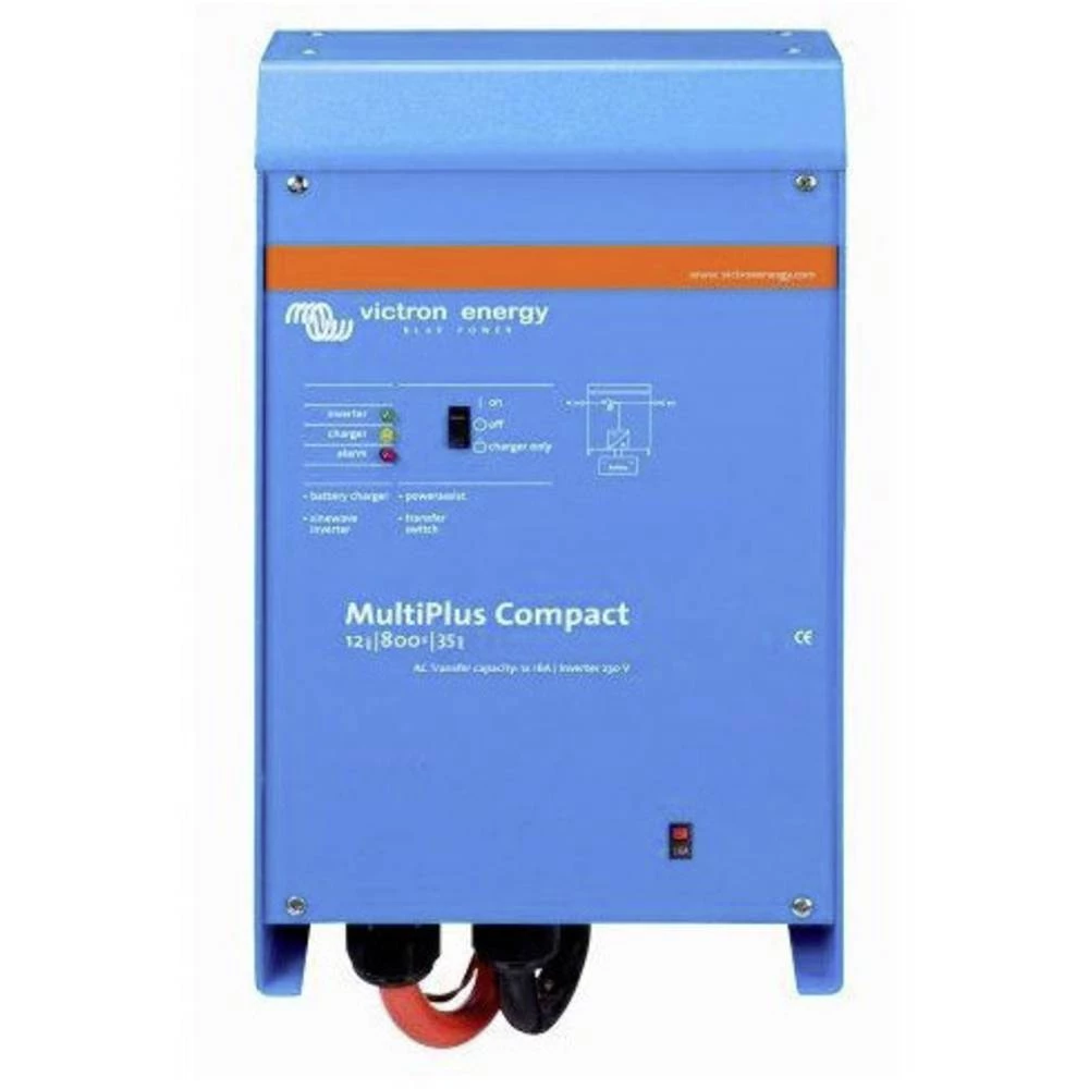 Mrežni inverter Victron Energy MultiPlus C 12/800/35-16 800 W 12 V/DC 9.5do17 V Integrirani regulator napunjenosti Kabel slika