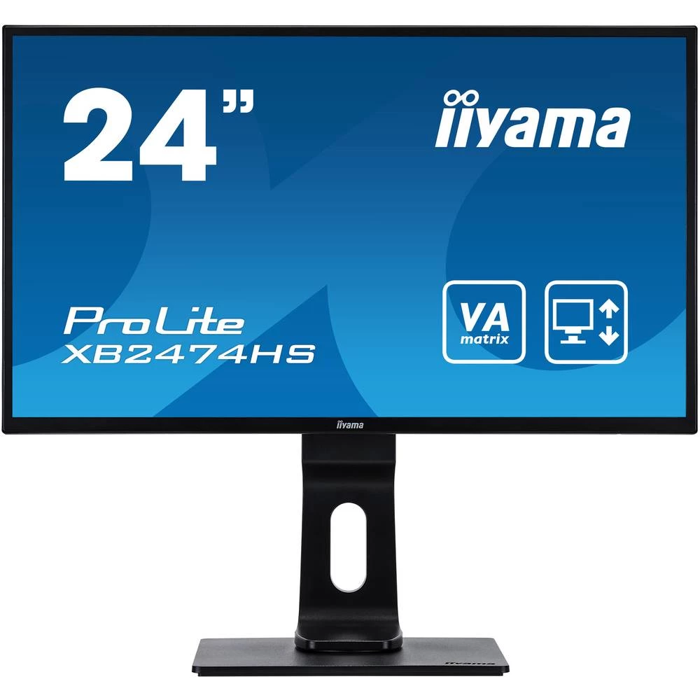 LED zaslon 59.9 cm (23.6 ") Iiyama ProLite XB2474HS ATT.CALC.EEK B (A+++ - D) 1920 x 1080 piksel HD 1080 p 4 ms VGA, HDMI&trade; slika