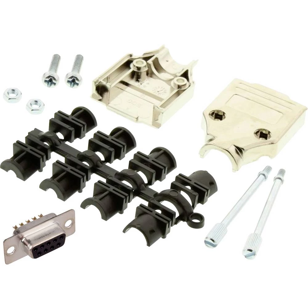 MH Connectors MHDTPK9-DM9S-K višestruki ženski konektor D-Sub komplet 180 ° Broj polova (broj): 9 lemni kup 1 kom. slika