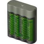 GP Batteries Mainstream-Line 4x ReCyko+ Mignon punjač okruglih stanica uklj. akumulator nikalj-metal-hidridni micro (AAA
