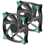 Iceberg Thermal IceGALE Xtra kućište za računalo ventilator 14 cm crna 2 kom. Iceberg Thermal IceGALE Xtra ventilator za PC kućište crna