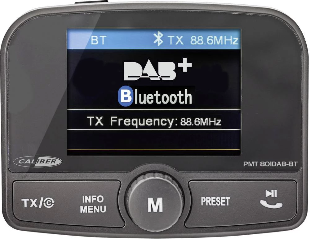 DAB+ prijemnik Caliber Audio Technology Universel PMT801DAB-BT Vakumski držač, Bluetooth glazbeni streaming slika
