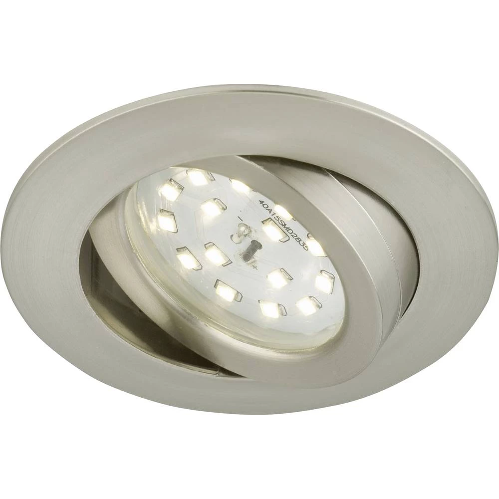 LED ugradna svjetiljka 5 W Toplo-bijela Briloner 7209-012 Nikal (mat) slika