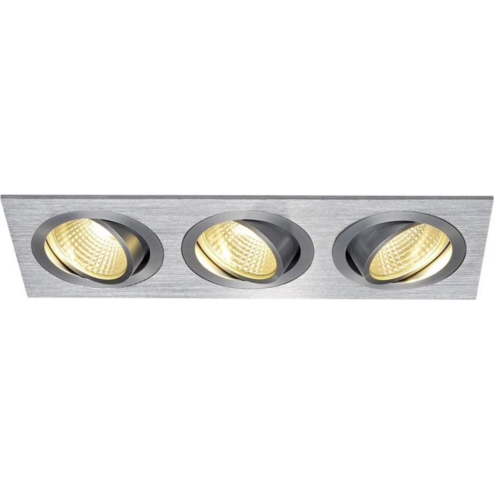 LED ugradna svjetiljka 19.8 W Toplo-bijela SLV New Tria 3 Set 114206 Aluminij (brušeni) slika