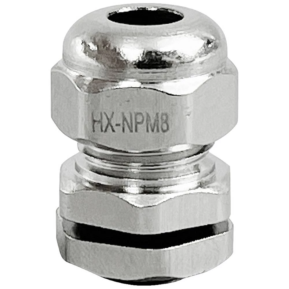 TRU COMPONENTS TC-10302816 kabelska uvodnica   M8 mesing (niklovani) metalna   1 St. slika