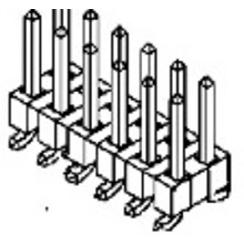 Molex standardna letva s muškim kontaktima   877591014 53 St. slika