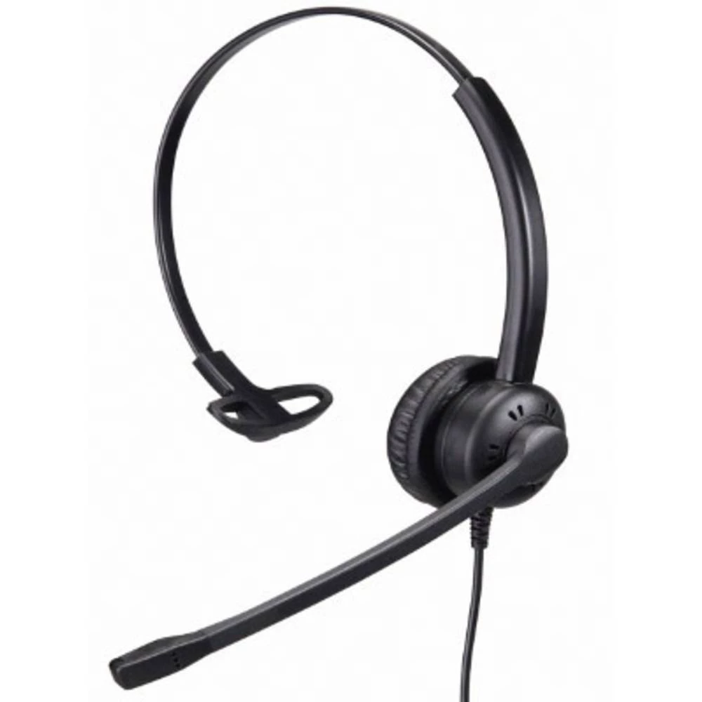 TipTel 9020 Telefonske slušalice RJ9 priključak, QD (Quick Disconnect) Sa vrpcom Na ušima Crna slika