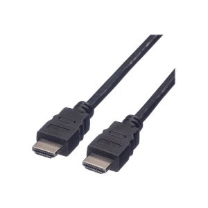 Value HDMI priključni kabel HDMI A utikač 2.00 m crna 11.99.5527 sa zaštitom HDMI kabel slika