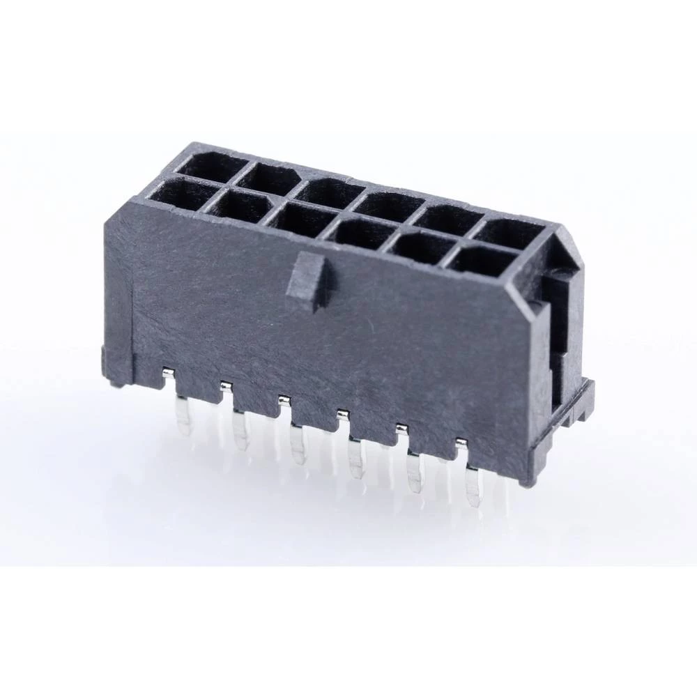 Molex ugradna standardna letva s muškim kontaktima Ukupan broj polova 12 Raster: 3 mm 430451214 1 St. Tray slika