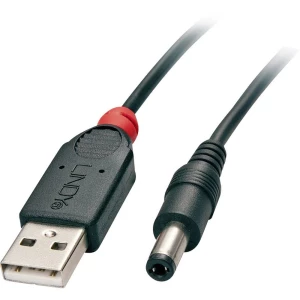 LINDY USB kabel za napajanje USB 2.0 USB-A utikač, DC utikač 5,5 mm 1.50 m crna  70268 slika