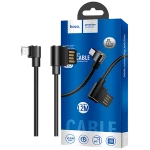 USB kabel za smartphone, micro USB, kutni 90°, 1.2 met, crna