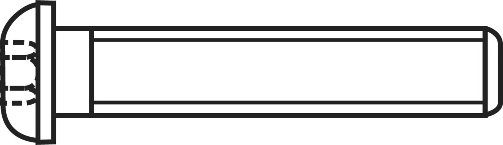 PAN vijak TOOLCRAFT, inbus, M5, 12mm, ISO 7380, nehrđajući čelik A2, 100 komada slika