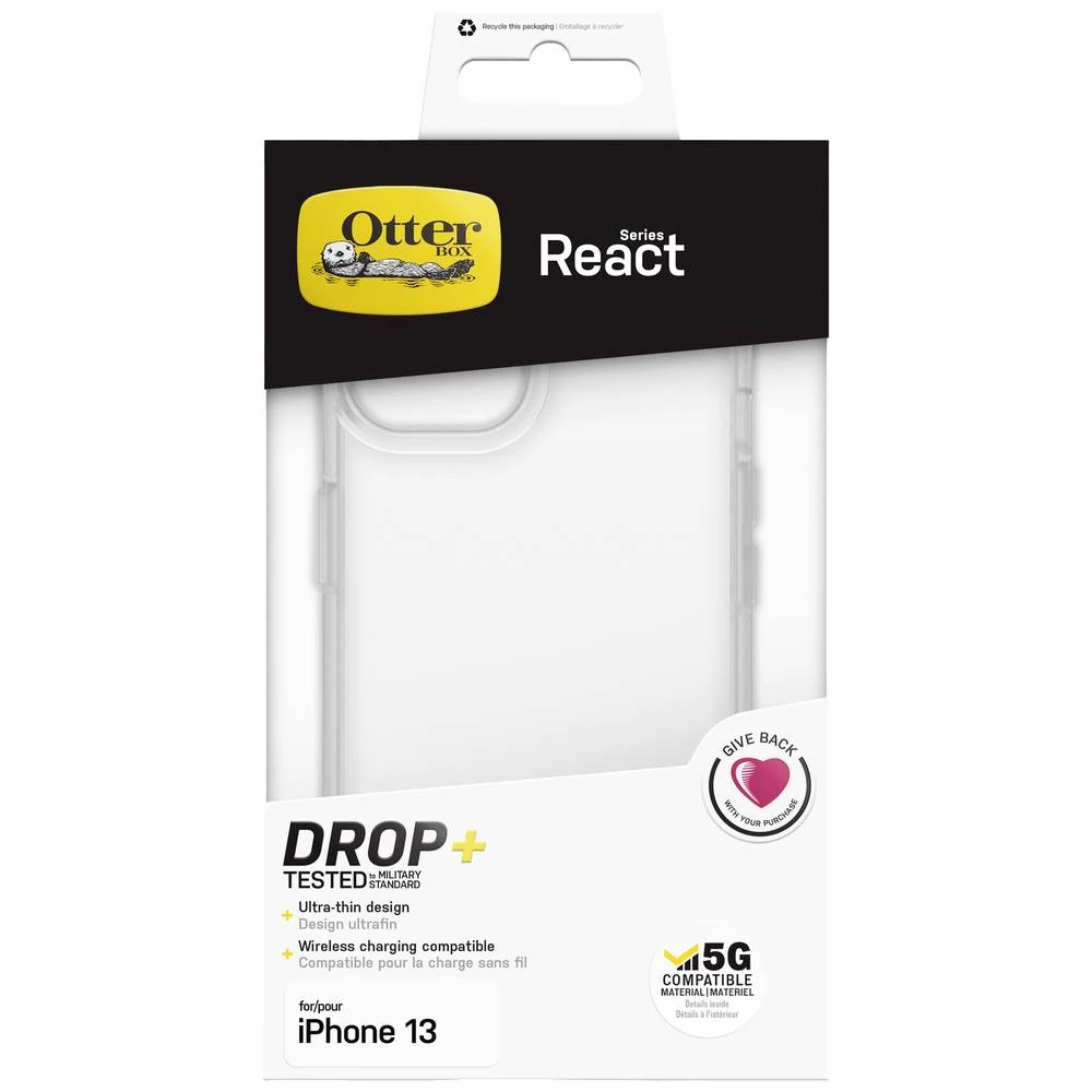 Otterbox React torbica Apple iPhone 13 prozirna induktivno punjenje slika