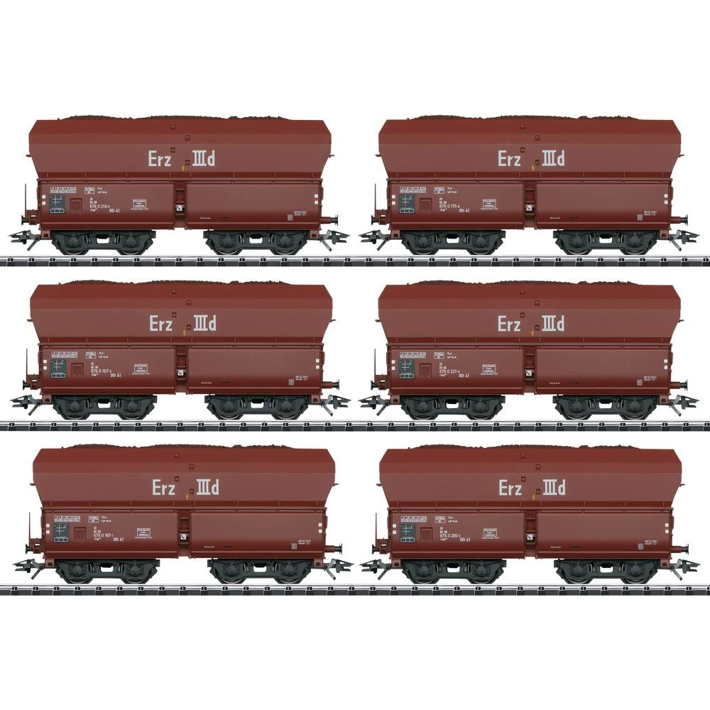 TRIX H0 T24150 Set automobila za lijevak od 6 Erz IIId DB slika