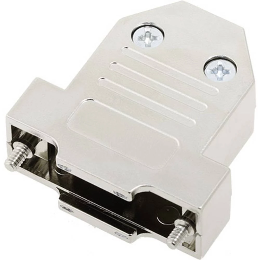 D-SUB kućište Broj polova: 15 Umjetna masa, metalizirana 180 ° Srebrna encitech DTNT15-M-K 1 ST slika