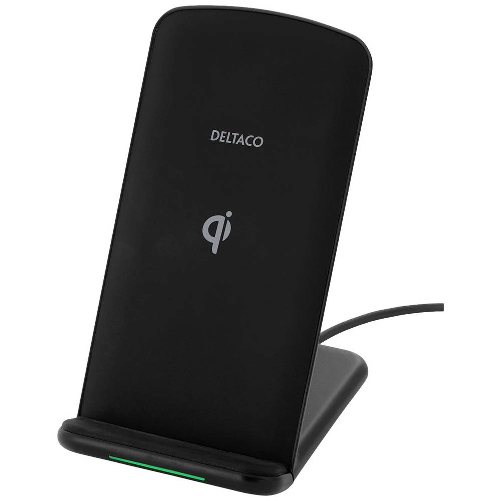 Deltaco - a nordic brand indukcijski punjač 1200 mA  QI-1033  Izlazi standard indukcijskog punjenja crna slika