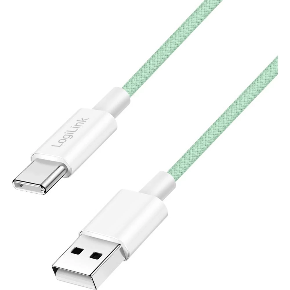 LogiLink USB-C kabel USB 2.0 USB-A utikač, USB-C® utikač 0.5 m zelena CU0326 slika
