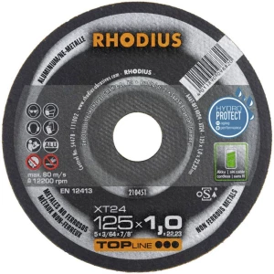 Rhodius XT24 210451 Rezna ploča ravna 125 mm 22.23 mm 1 ST slika