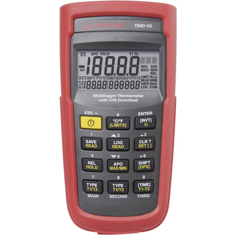 Mjerač temperature Beha Amprobe TMD-56 -50 Do +1350 °C Tip tipala E, J, K, N, R, S, T Kalibriran po: ISO slika