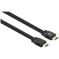Manhattan HDMI priključni kabel 3.00 m 355629 dvostruko zaštićen, plosnati, plosnata izvedba, high speed HDMI sa eternetom crna [1x muški konektor HDMI - 1x muški konektor HDMI] slika