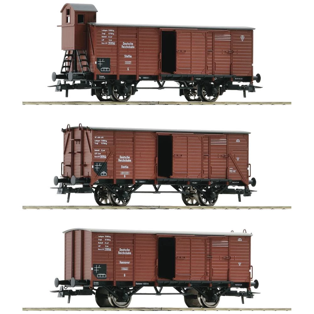 Roco 6600037 H0 set od 3 teretna vagona DRG-a slika